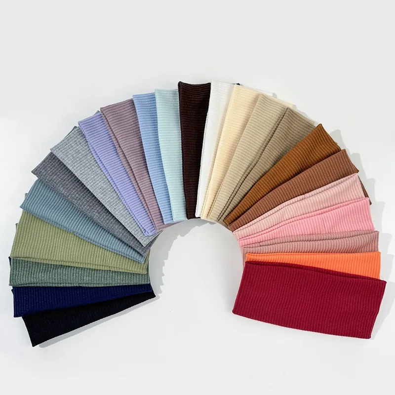Stretch Knitted Sport Headband Yoga Elastic Hair Bands for Women Hair Accessories