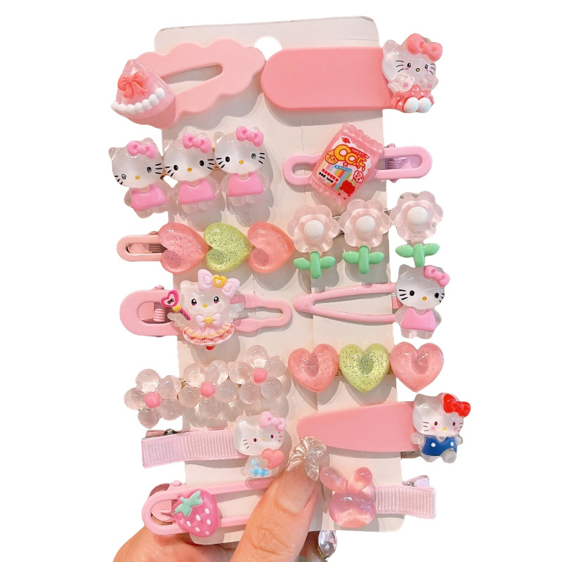 Adorable Kurokumi Hair Clip for Children, Featuring Cartoon-Style Back Hair Accessories for Little Girls. Perfect for Styling Side Bangs or Forehead Hair.