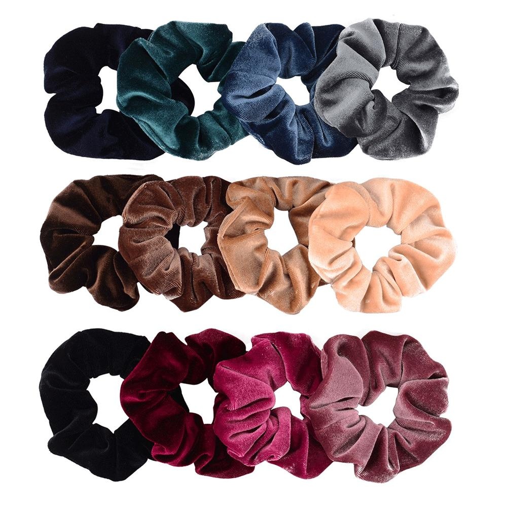 Fashion Hair Tie 46 Colors Velvet Large Intestine Hair Tie Adult Head Flower Hair Band Manufacturer