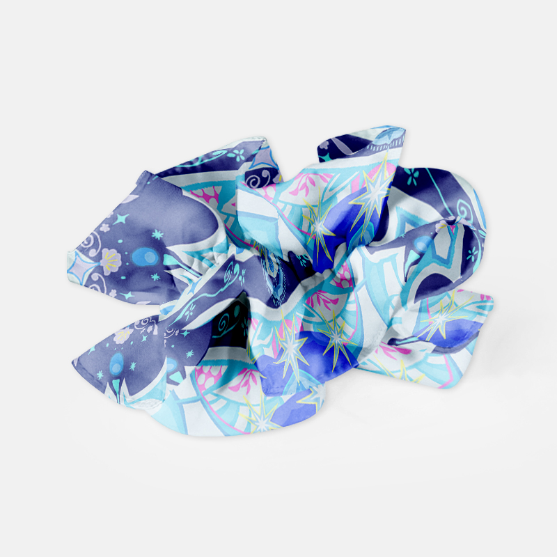 Custom Anime Scrunchies Hair Tie Wholesale Low MOQ Fabric Hair Accessories Manufacturer Elasticated Hair Scrunchies