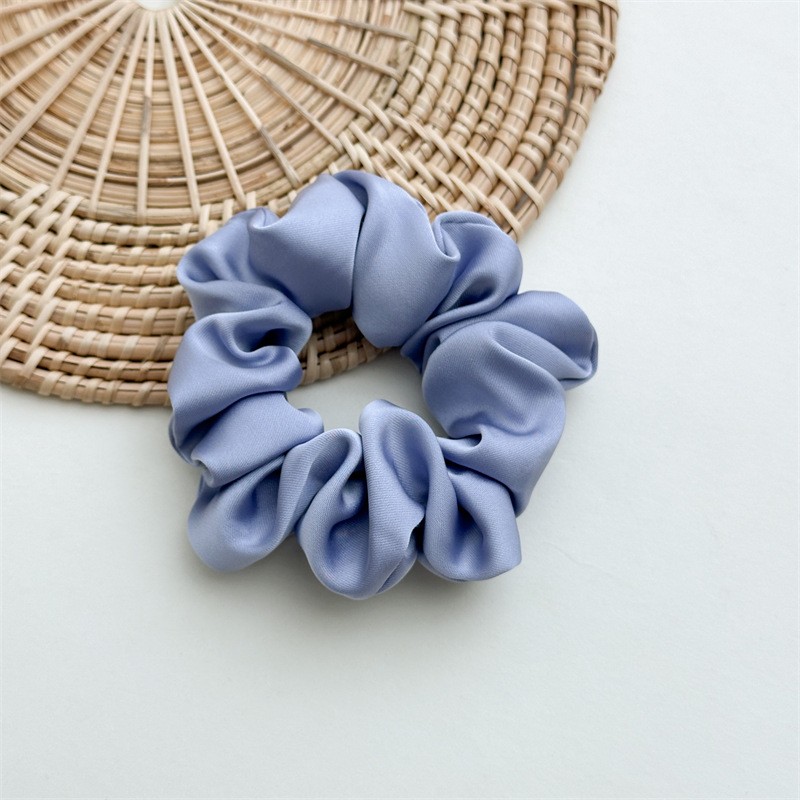 Autumn New Satin Silk Scrunchies Ladies Fashion Everything High Elastic High Quality Hair Accessories Manufacturers