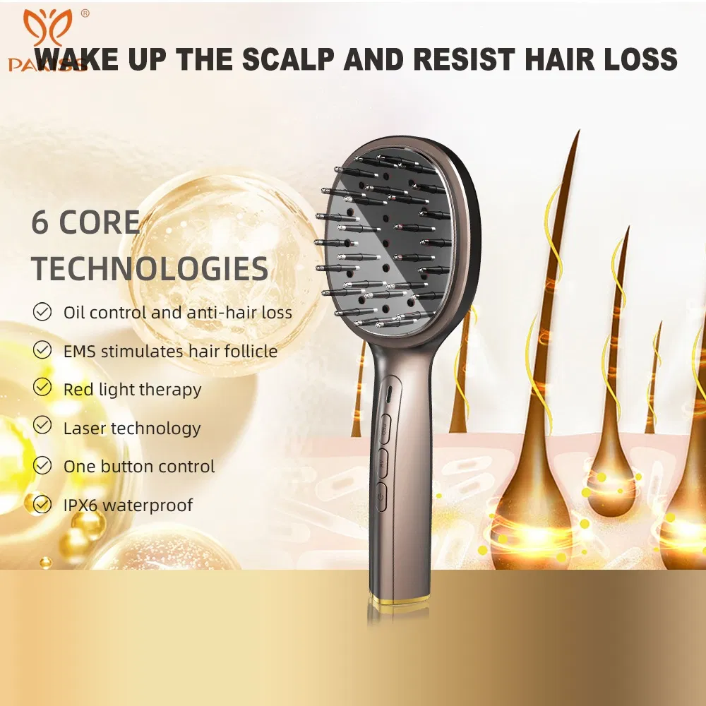 Pakiss OEM Manufacturing Laser Hair Comb Supplier for Hair Growth Treatment