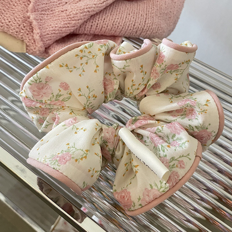 High Quality Floral Hair Band Sweet Fabric Hair Rope Accessories