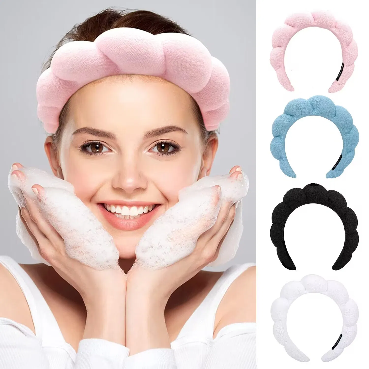 Washing Face Makeup Removal Shower SPA Sponge Headband Hair Accessories