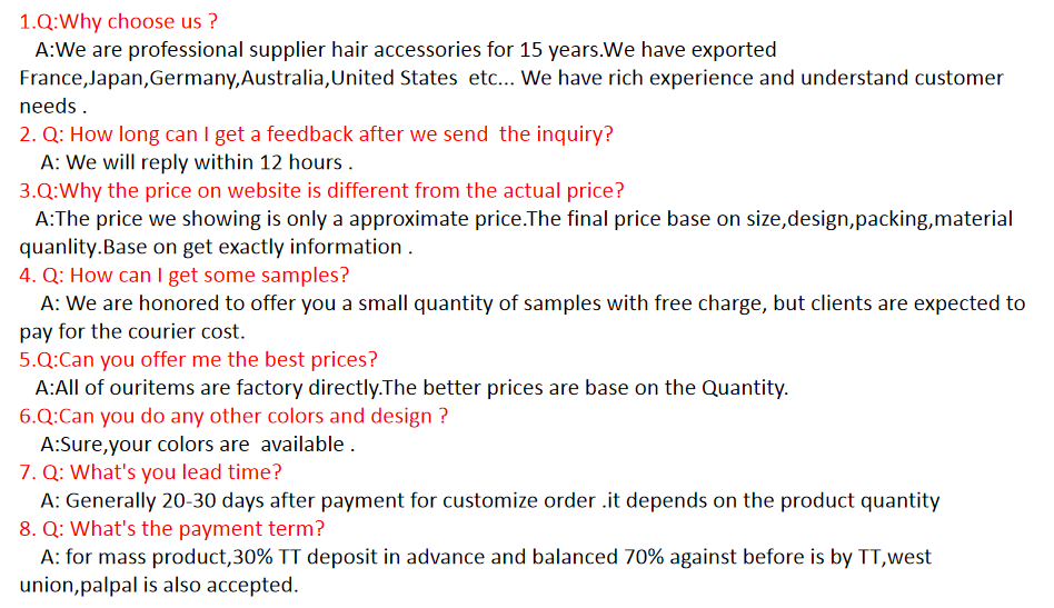 FAQ Overview