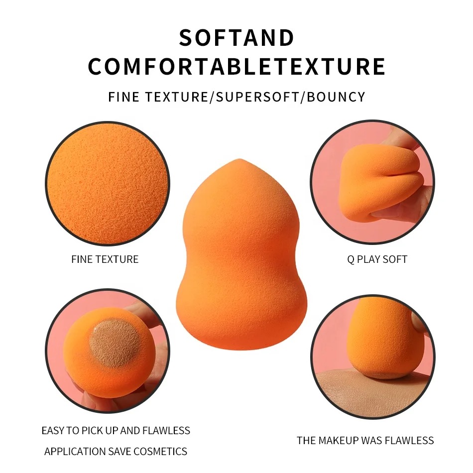 2024 New Arrivals Beauty Private Label Super Soft Hydrophilic Marble Makeup Puff Facial Usage Washable Cosmetic Tool