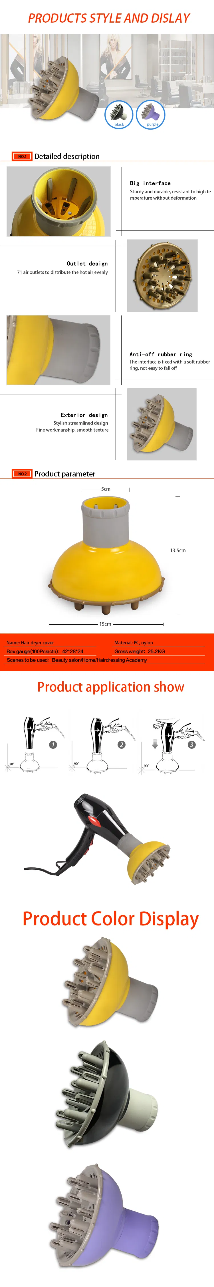 Universal Hair Curl Diffuser Cover Diffuser Disk Hairdryer Curly Drying Blower Hair Curler Styling Tool Accessories for Salon