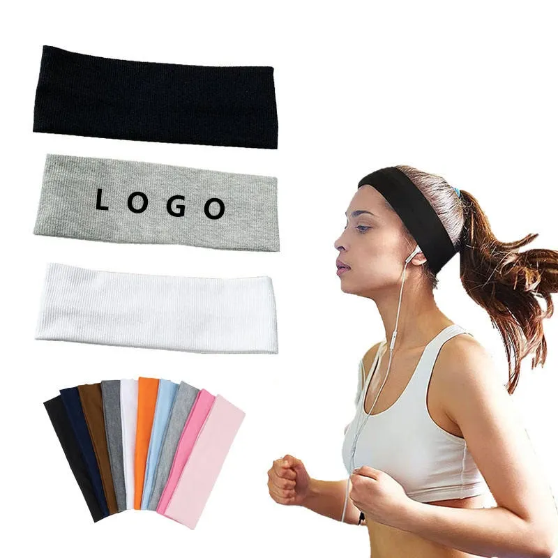 Stretch Knitted Sport Headband Yoga Elastic Hair Bands for Women Hair Accessories