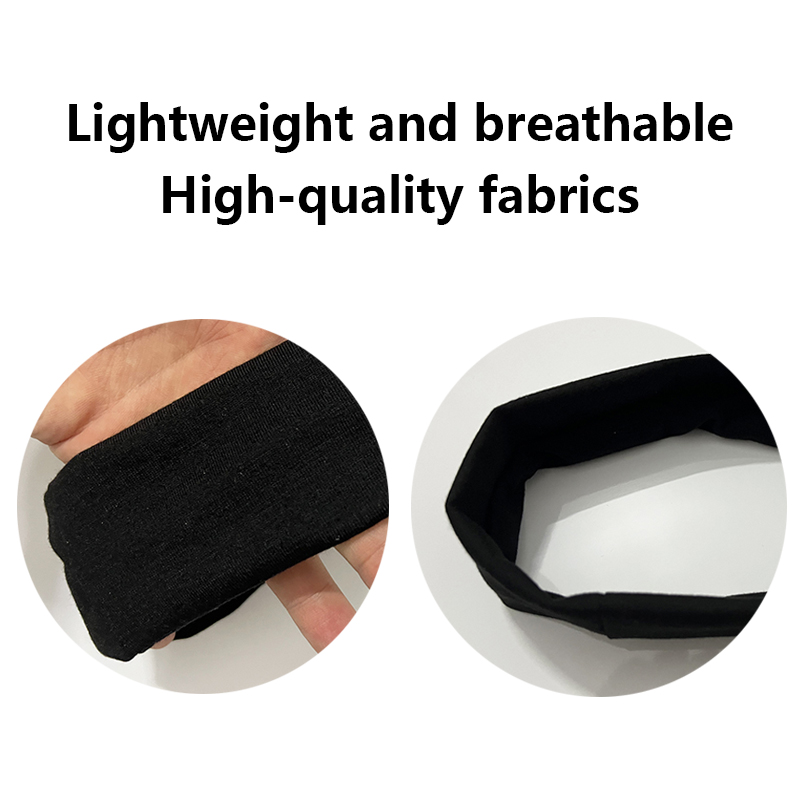 Wholesale Absorbent Sweat Elastic Thin Polyester Yoga Running Sports Headband Sweatbands With Logo Custom