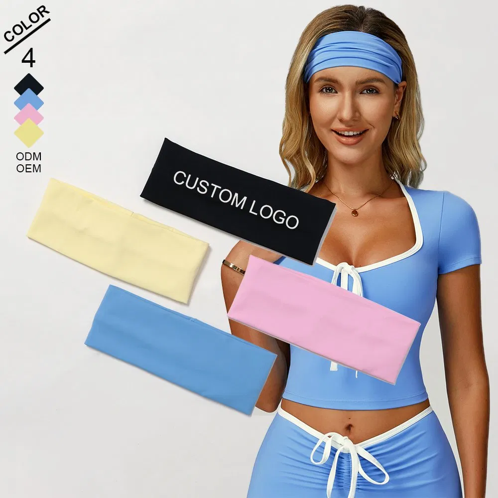 Women Exercise/Fitness/Running Comfortable Anti-Sweat Band Outdoor Sports Yoga Sweat-Absorbing Hair Band