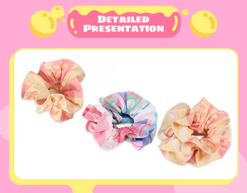 Custom Anime Scrunchies Detail 4
