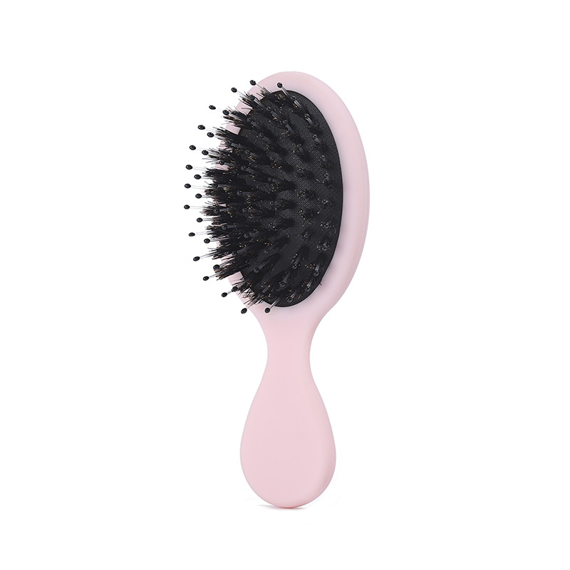 Factory Private Label Mini Airbag Comb Multicolor Boar Bristles Air Cushion Massage Detangle Hair Brush