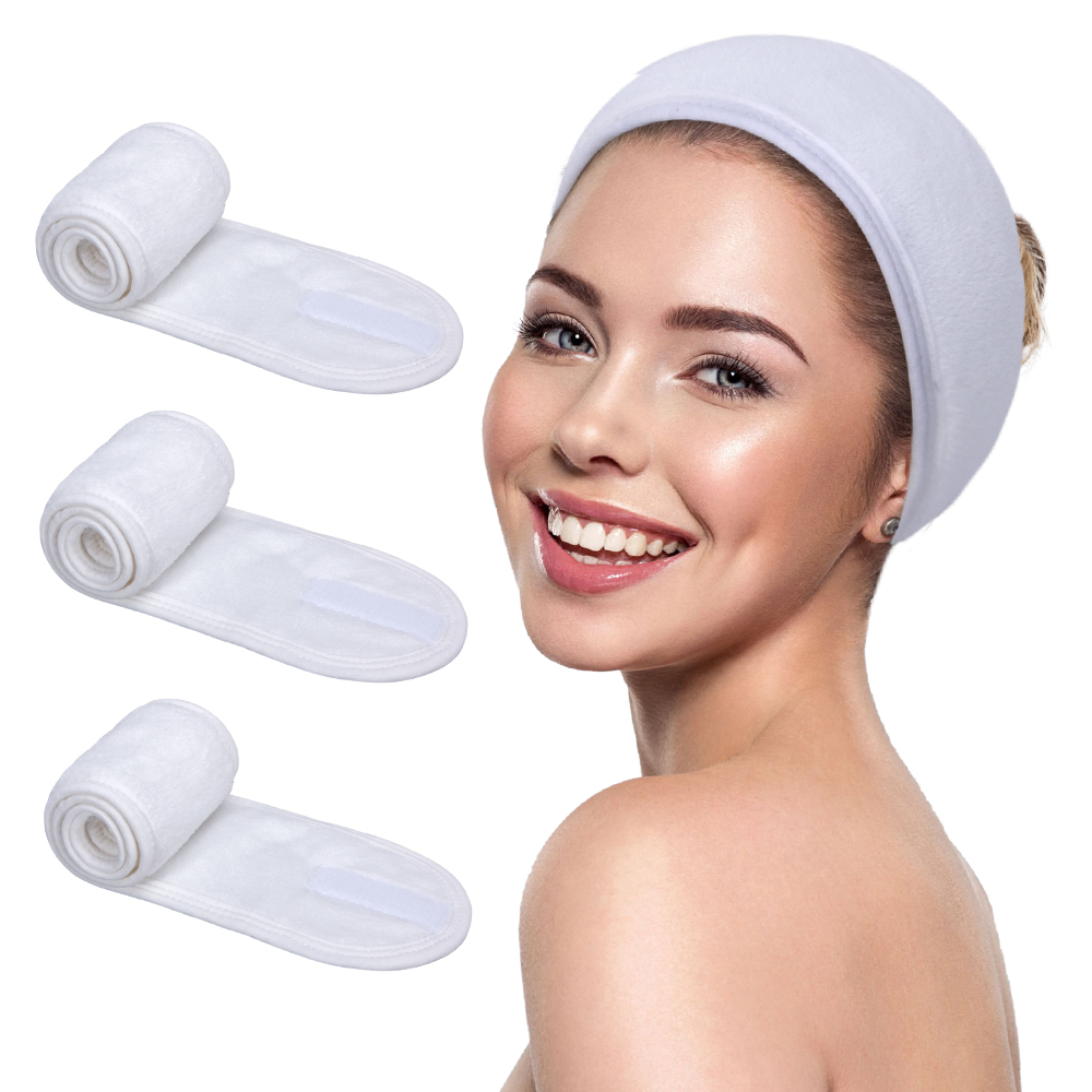 OEM Factory Direct 63*9 cm Coral Velvet Headband Elastic Make up Cosmetic Hair Accessories for Women Shower SPA Hair Band
