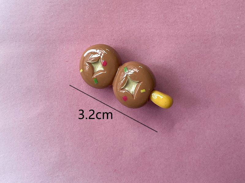 Simulated Food and Barbecue Skewers, Fun and Funny, Side Clip Hair Accessories Wholesale