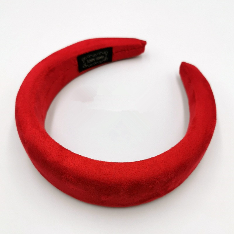 Velvet Hair Band Colorful Sponge Headband for Women