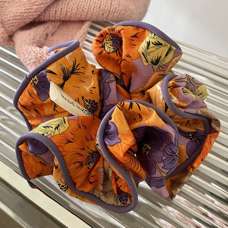 High Quality Floral Hair Band Sweet Fabric Hair Rope Accessories