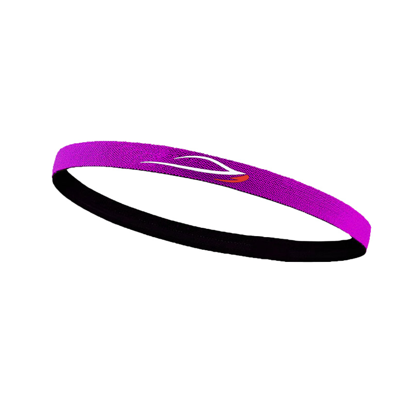 Custom Elastic Silk Hair Accessories Running Headband with logo