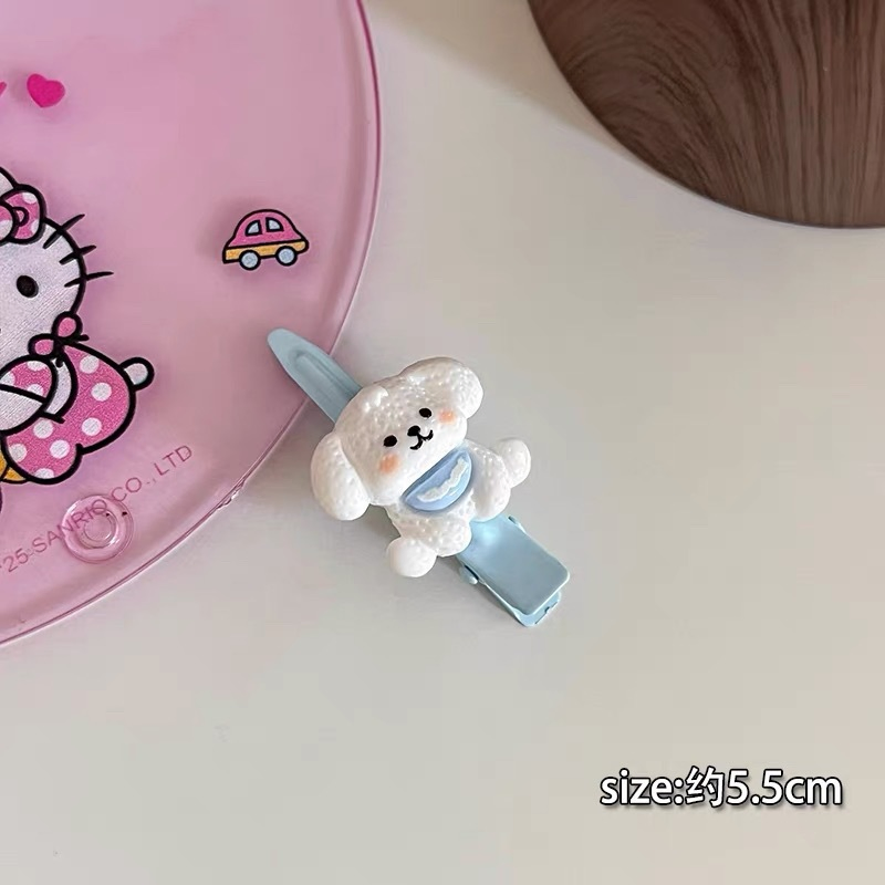 Cute Cartoon Long Eared Dog with Broken Hair, Sweet Girl's Heart Hair Accessories Factory Wholesale