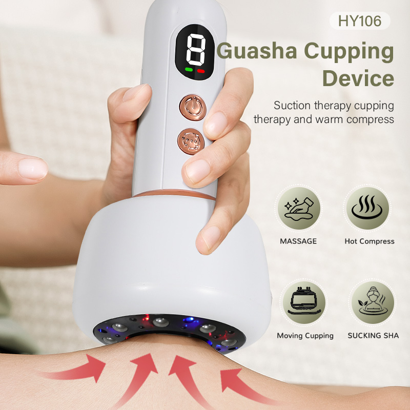 Home Use Smart Mini Portable Electric Gua Sha Vacuum &amp; Cupping Therapy USB Rechargeable Body Massager Beauty Equipment