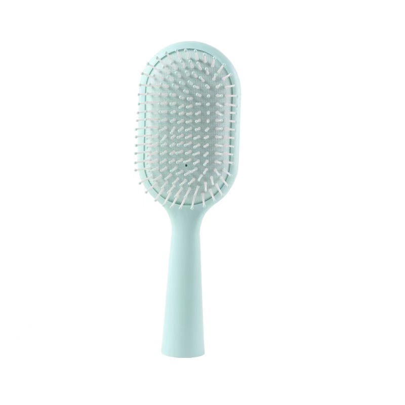 Wholesale Custom Logo Women Hair Care Brush Massage Soft Air Cushion Plastic Bristles Salon Round Hair Brush