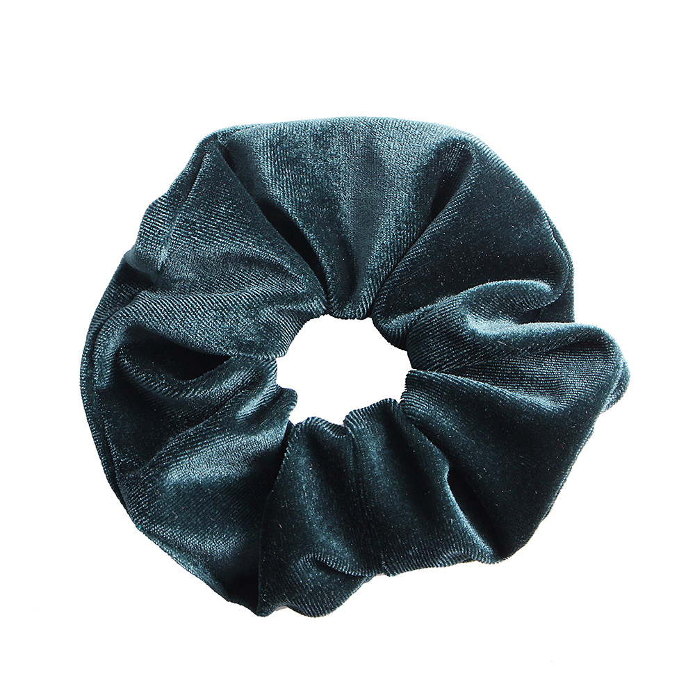 Custom Made Fashion Women Hair Accessories Elastic Velvet Hair Scrunchie Fabric Hair Tie for Girls