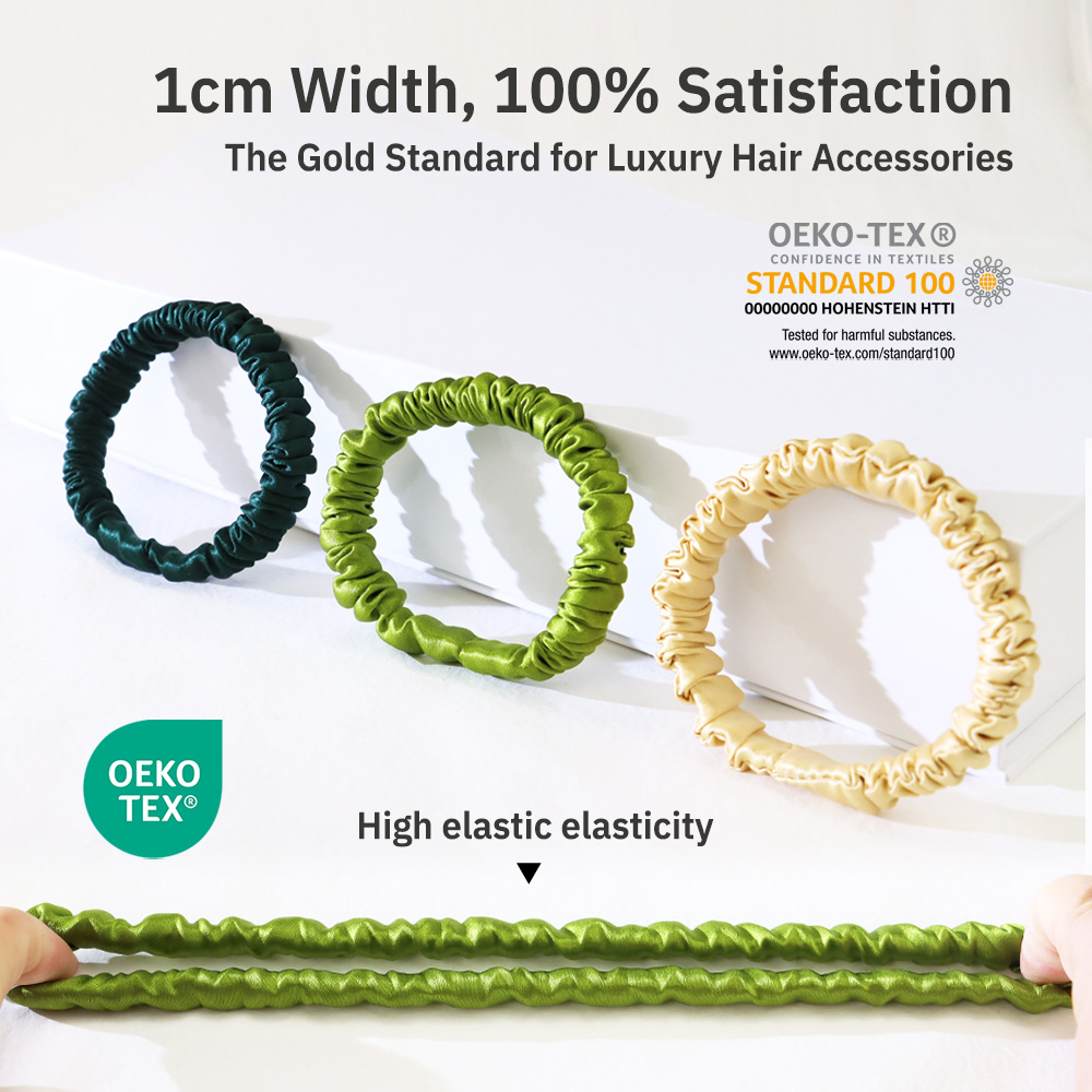 Silk Scrunchies Rubber Head Bands Elastic Hair Tie For Women Girls Hair Accessories Satin Silk Hairbands Flower Headpiece