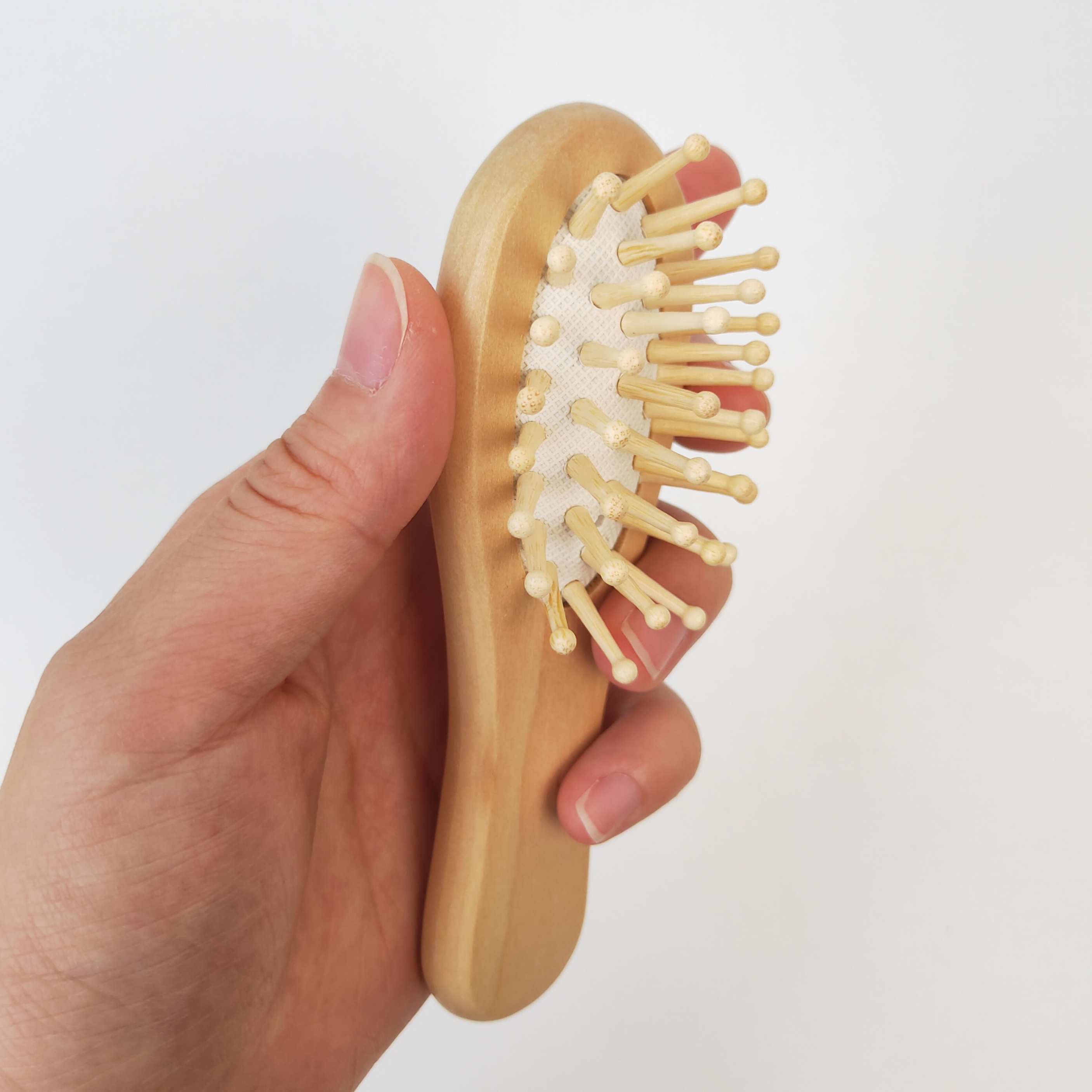 Custom Logo Bamboo Paddle Hair Brush Set Biodegradable Wooden Detangling Scalp Massage Hairbrush Bamboo Paddle Hair Brush