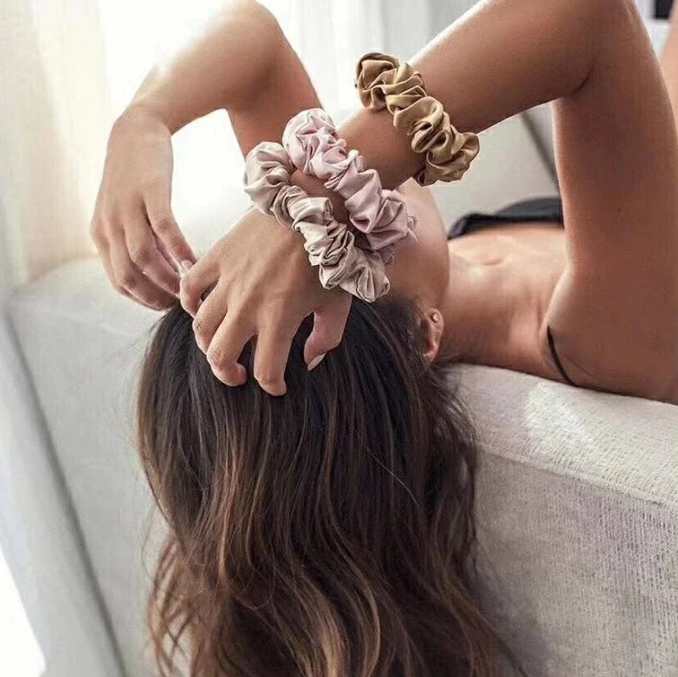 Silk Scrunchie details view 5