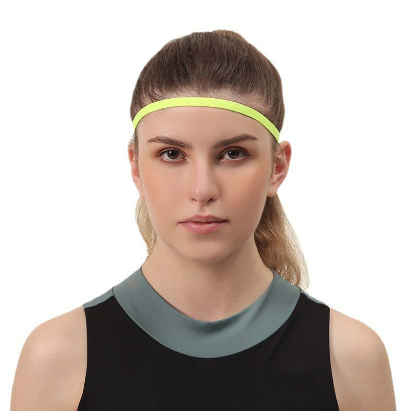 Heavy Duty Thin Elastic Silicone Grip Sports Hairband Headband Unisex Mens Womens - Custom Size Logo Color Packing