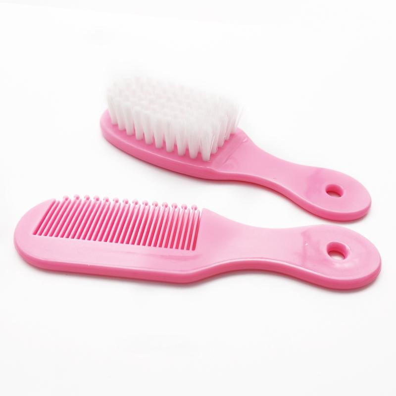 Infant Plastic Hair Brush and Comb Set