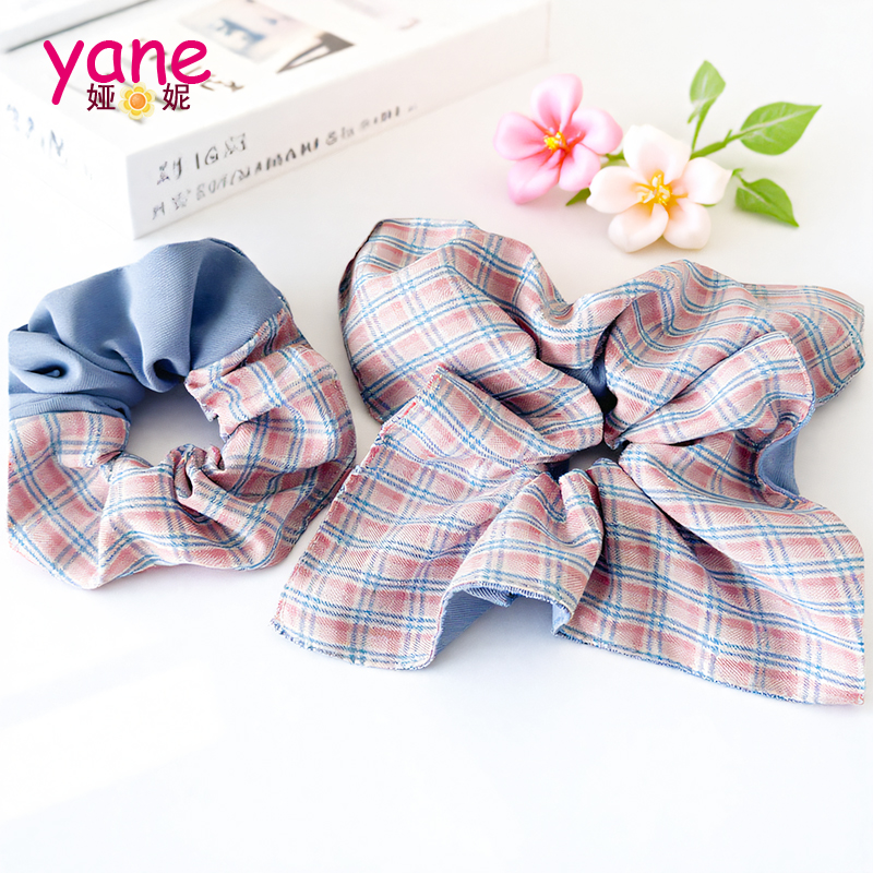 Manufacturer Custom Printed Pink Hair Scrunchie Wholesale Cotton Fabric Scrunchie Pillow Popular Hair Accessories