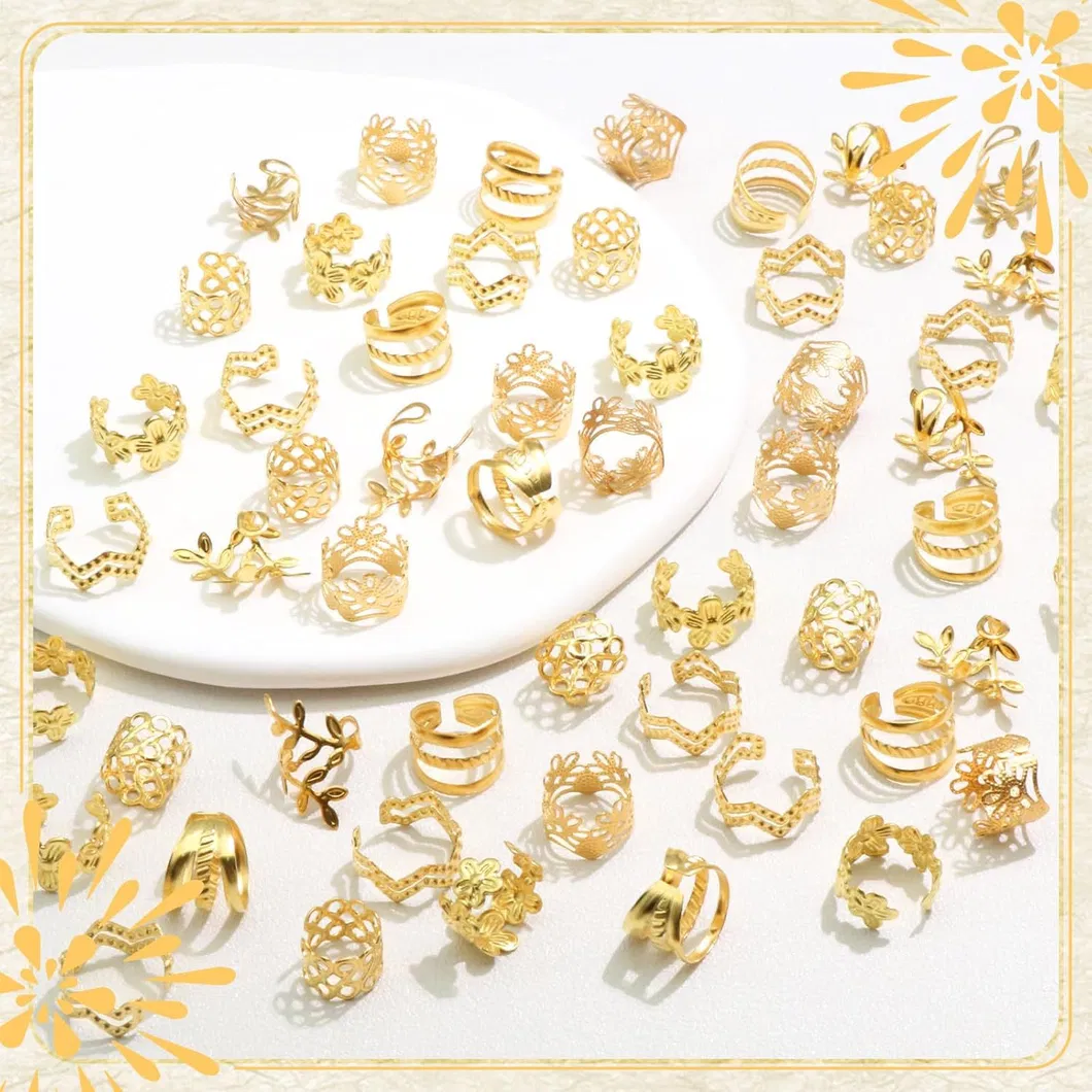 Wig Braid Dreadlock Metal Hair Extension Ring Set for Hair Accessories