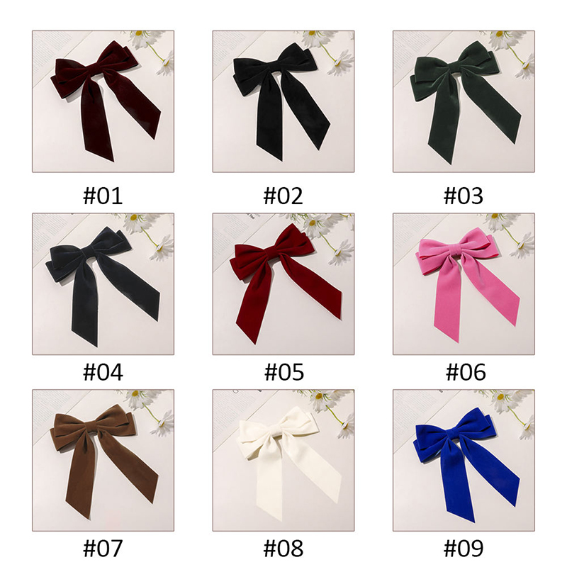 Velvet Bowknot Hairpin Display 6