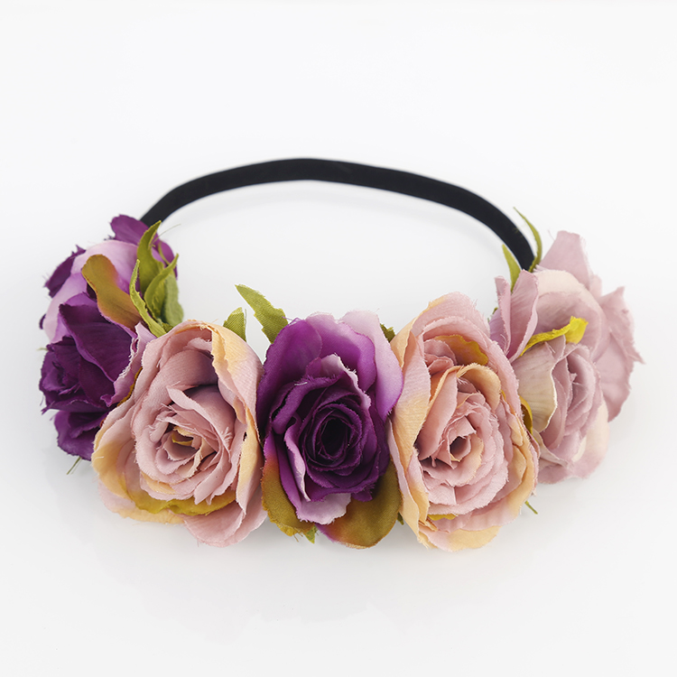 Hot Product Factory Manufacturer Hair Accessories Custom Elastic Headband Flower