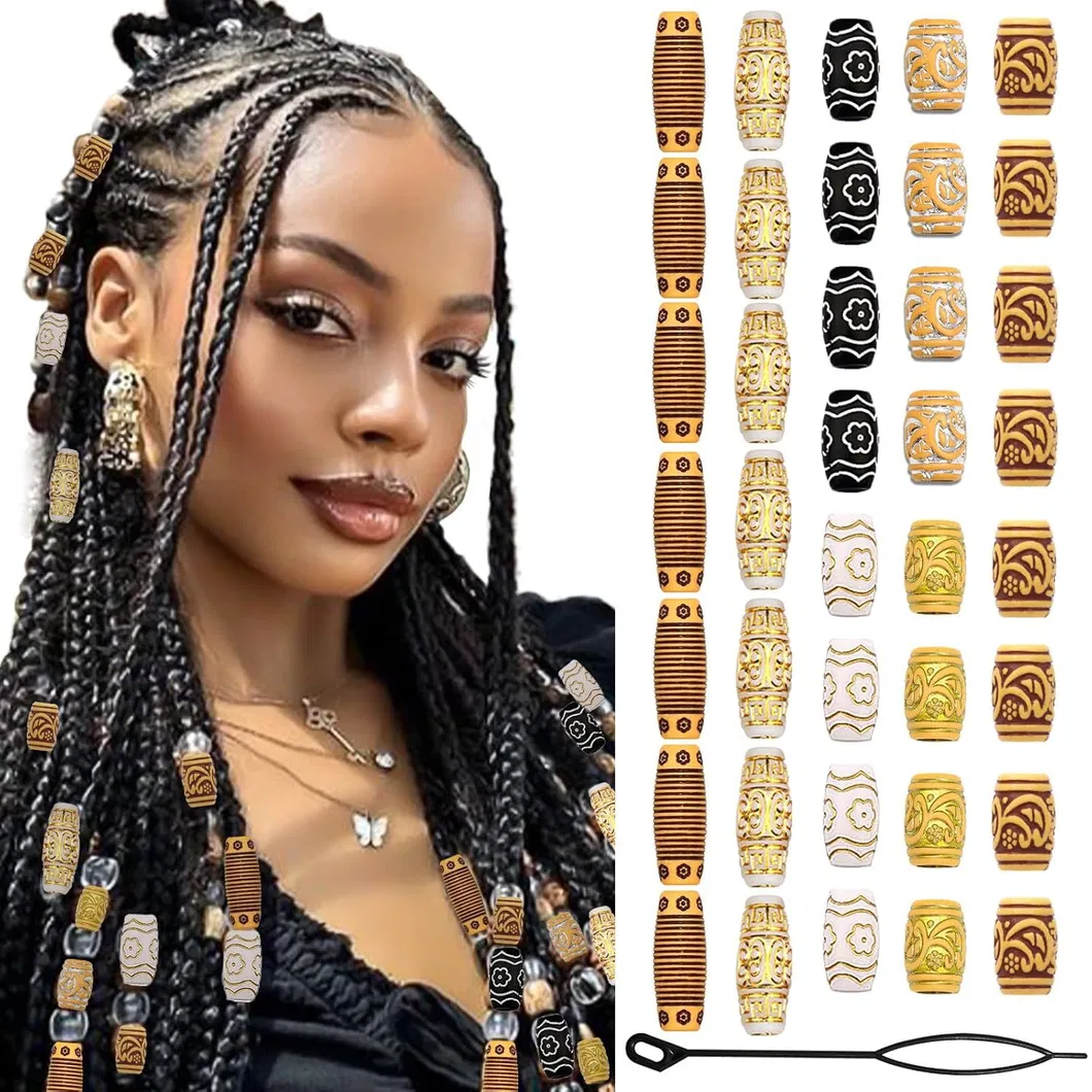 Wig Braid Dreadlock Metal Hair Extension Ring Set for Hair Accessories