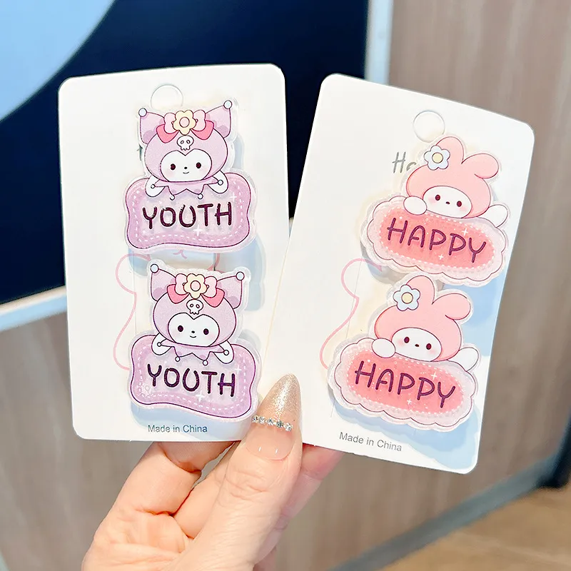 Colorful Sanlio Series Character Card Candy Colored Hair Clip