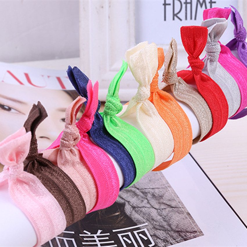 100 Yards Candy Colors Solid Fold Over Elastic Ribbon Wholesale 15mm FOE Elastic Tape Gift Webbing for DIY Headwear Hair Band