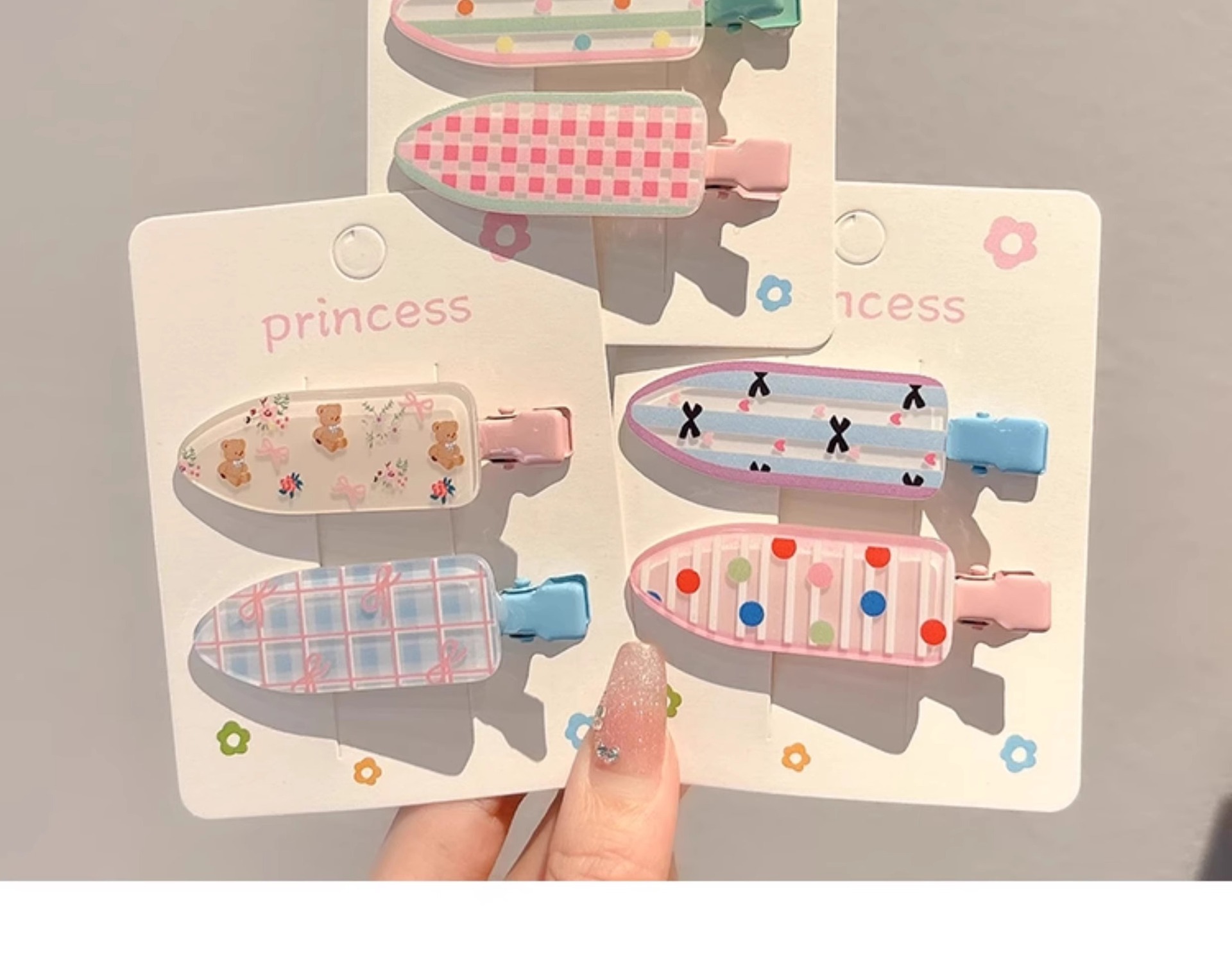 Custom Hair Clip Cute And Seamless Cartoon Hairpin With Side Fringe For The Forehead Delicate Hair Acessoriess Flower Hair Clips