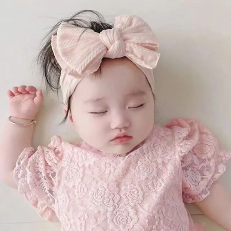 2025 New Children's Hair Accessories, Jacquard Bow, Baby Hair Band