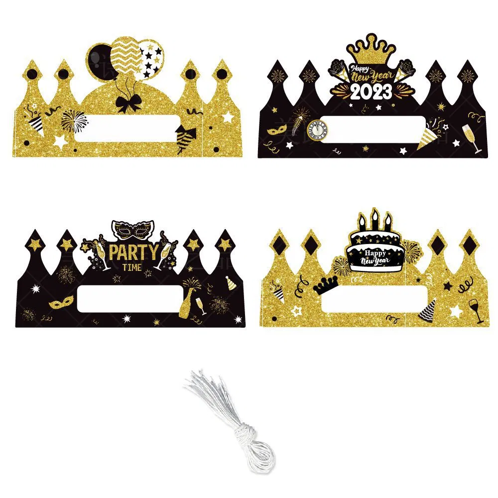 New Year's Party Hat Decoration New Year's Photo Prop Hat 2023 New Year's Eve Party Hat Crown