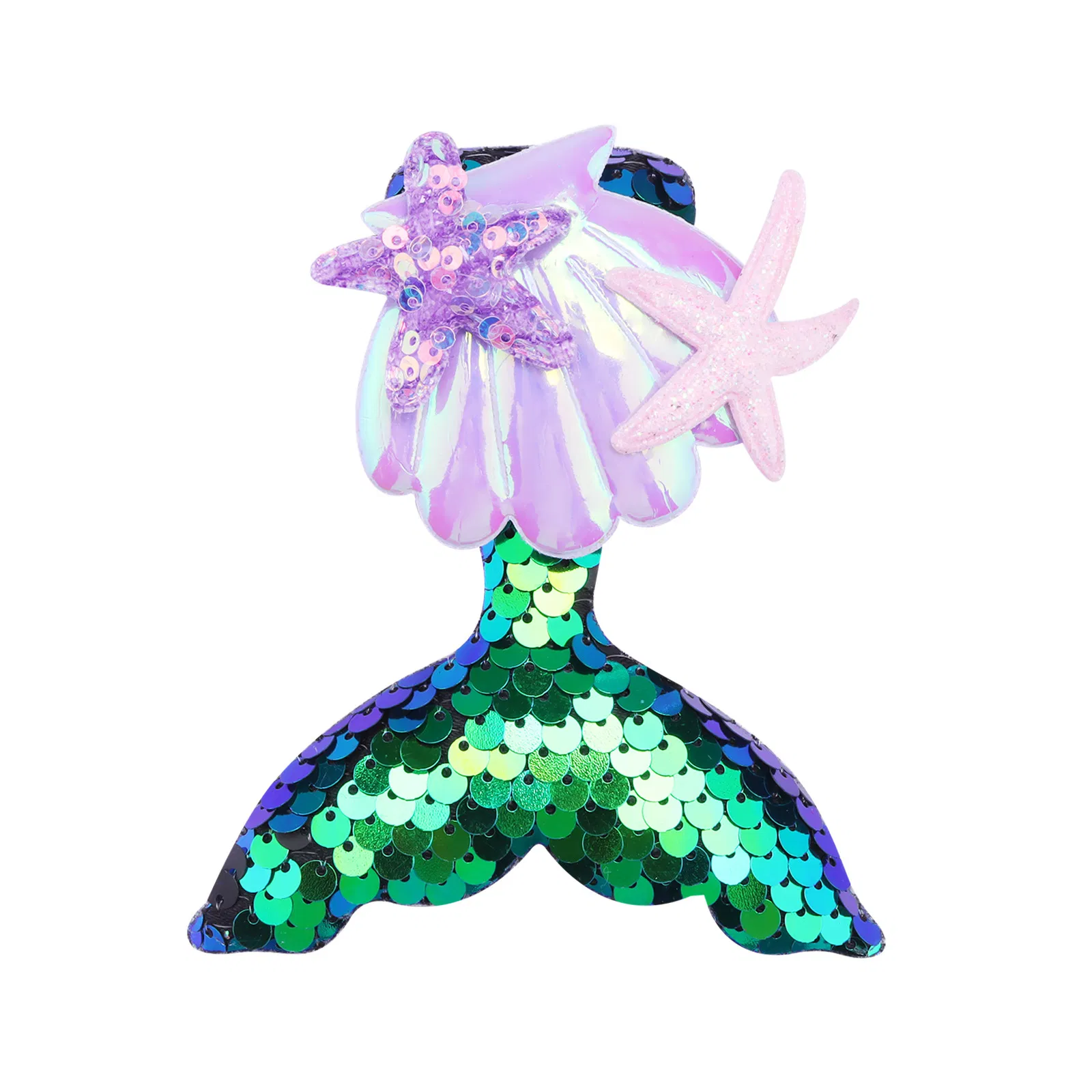 Cross Border Mermaid Tail Cute Starfish Glitter Little Girl Fresh and Sweet Hair Accessories Manufacturer Wholesale
