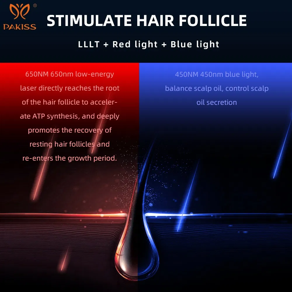 Pakiss OEM Manufacturing Laser Hair Comb Supplier for Hair Growth Treatment