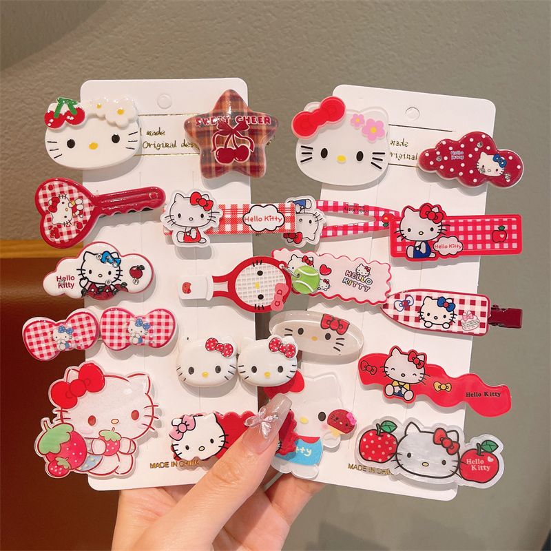 Kt Cat Children's Hair Clips, Cute Headwear for Girls and Kids, New Popular Forehead Hair Clips, Baby Bangs Hair Accessories