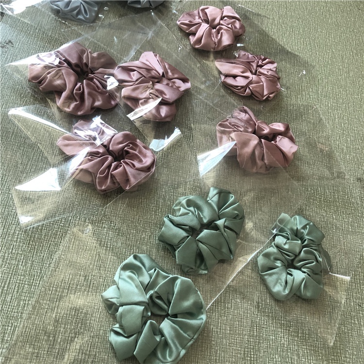 Wholesale KAN 2026 Customized 100% Silk Scrunchie Hairbands Elastic Mulberry Silk Casual Four Seasons