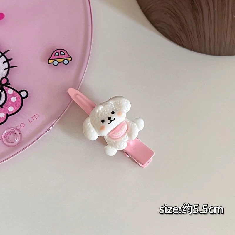 Cute Cartoon Long Eared Dog with Broken Hair, Sweet Girl's Heart Hair Accessories Factory Wholesale
