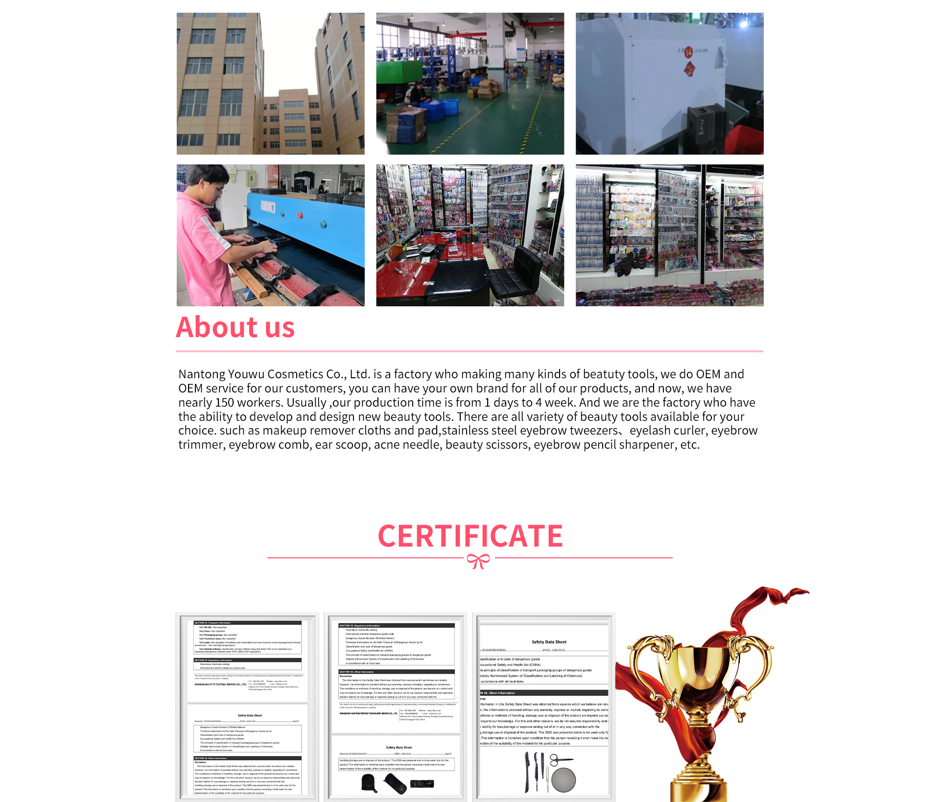 About our operations and standards