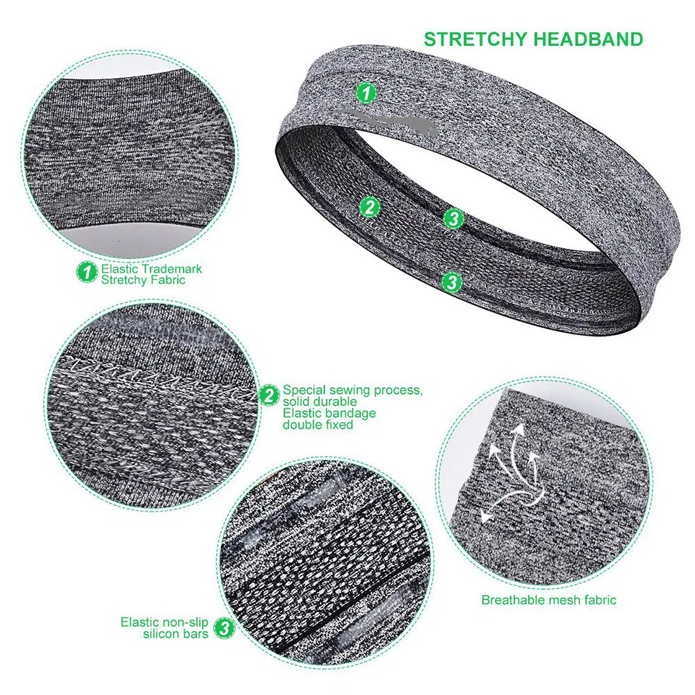 Sports Sweatband Running Fitness Yoga Anti-Sweat Hair Band Bl20137