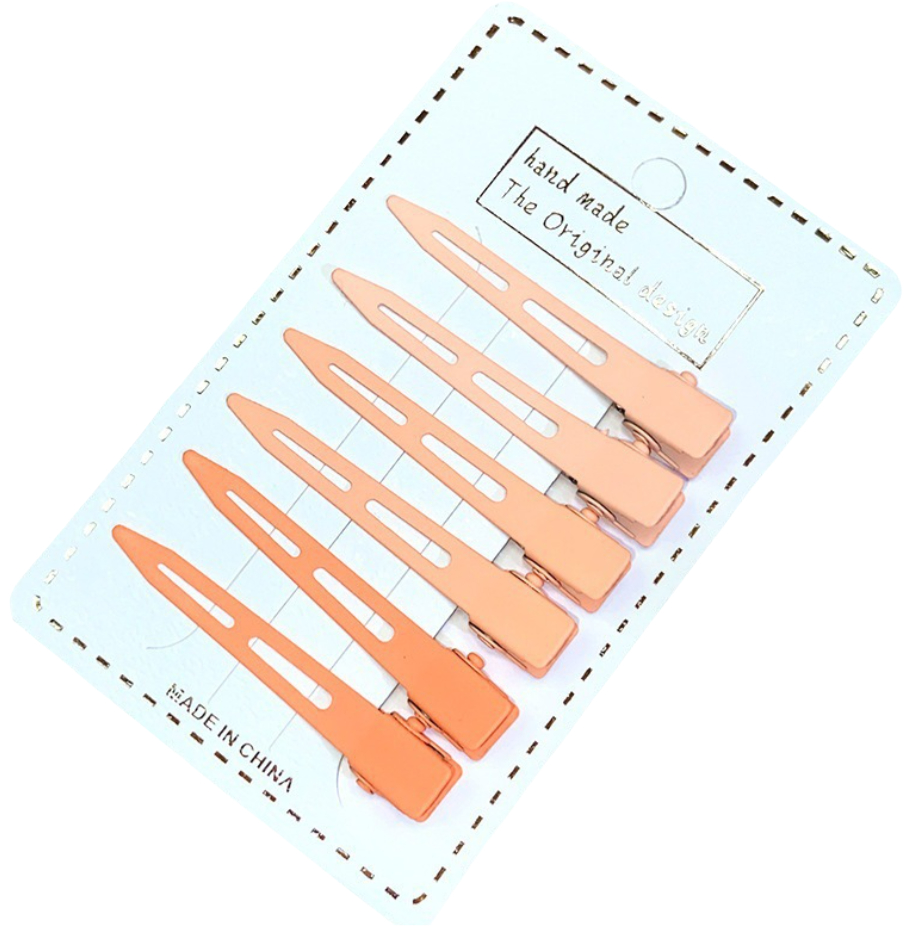 Factory Wholesale Promotional Customized logo Salon Hairdressing Metal Sectioning Hair Clips Duck Bill Hair Clips