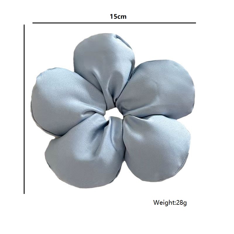 DREAM FASHION Flower Cute Solid Color Extra Large Hair Scrunchies Wholesale Extra Large Women Hair Accessories
