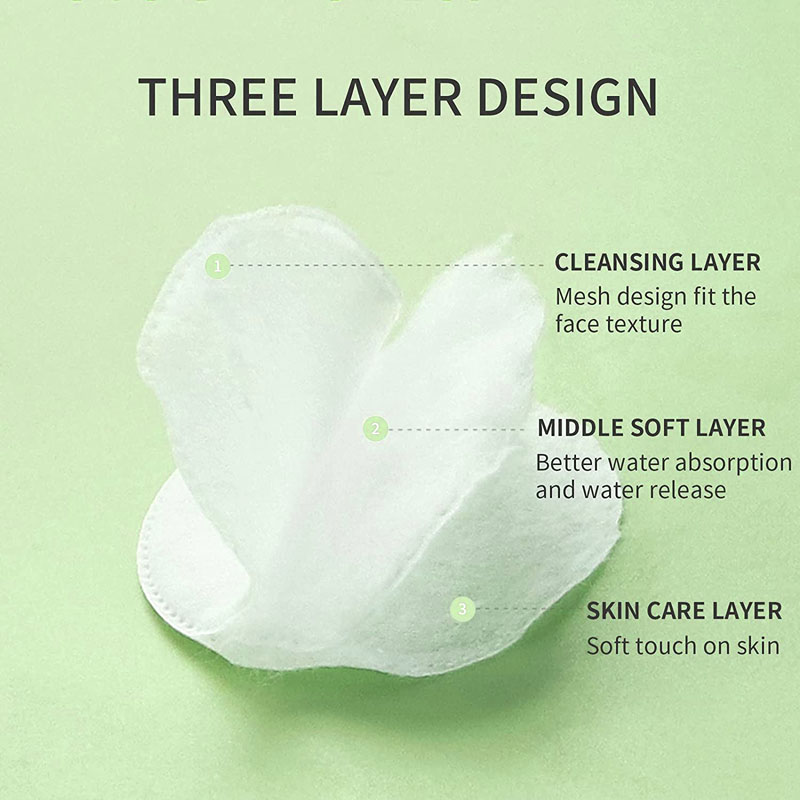 Premium Round Organic Disposable Facial Cosmetic Pure Cotton Pads Makeup Remover Pad Clean Skin Care Cotton Toner Pad For Face